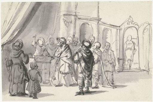 Christ and the Scribes (?)