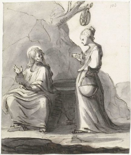Christ and the Samaritan woman at the well