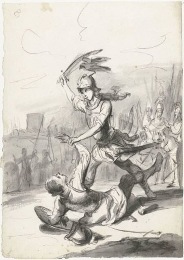 Marcus Valerius Corvinus defeats a Gaul