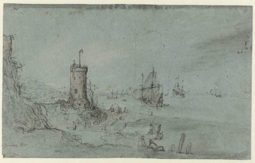 Coastal Landscape with a Round Tower