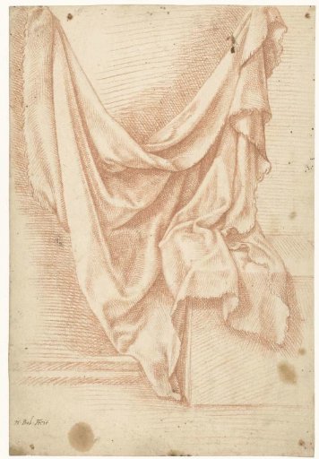 Draped cloth hanging from two points