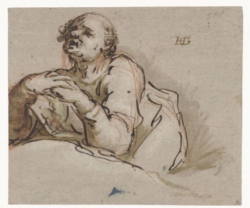 Study of a praying man (Peter?)