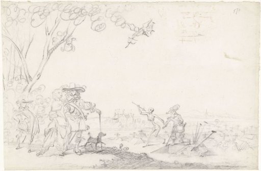 Lovers at a cemetery