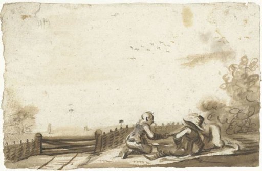 Three Boys at a Fence