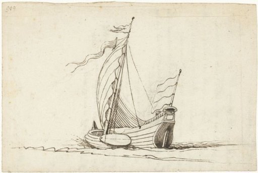 Sailing ship at sea