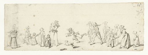 Large group of women and children