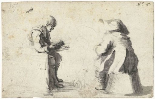 Two seated soldiers