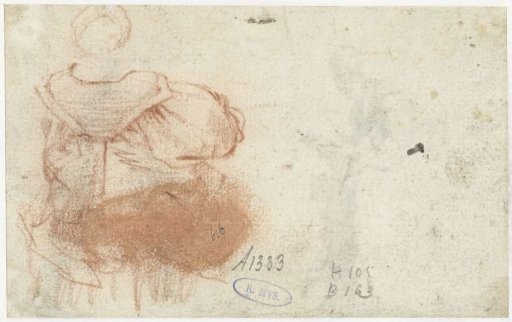 Seated woman, from behind