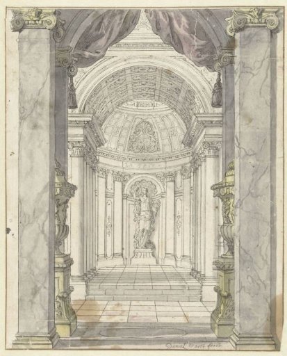View through a Portico and Row of Columns