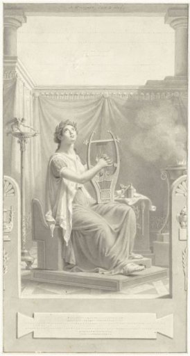 Design for the title page for Poems by H. Tollens Jr.