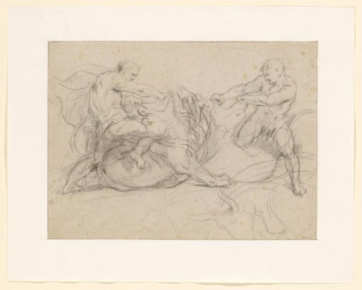 Samson fighting the lion