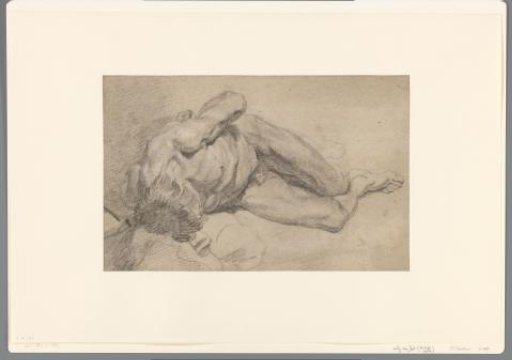 Study of a Lying Male Nude