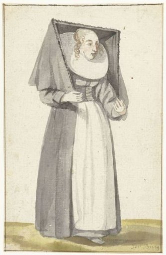 Standing Woman in Münster Dress