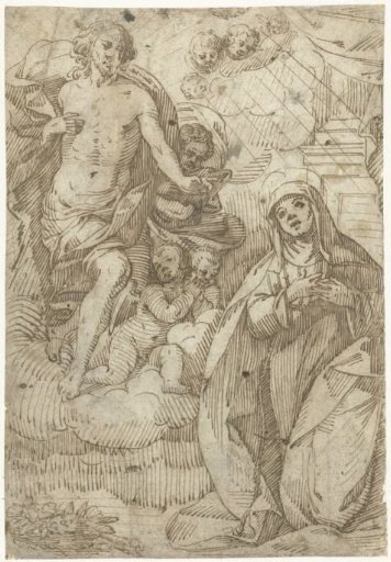 Christ appears to a Saint