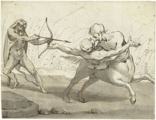 Hercules, Deianeira, and the Centaur Nessus