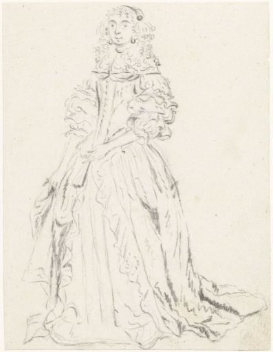 Standing Young Woman