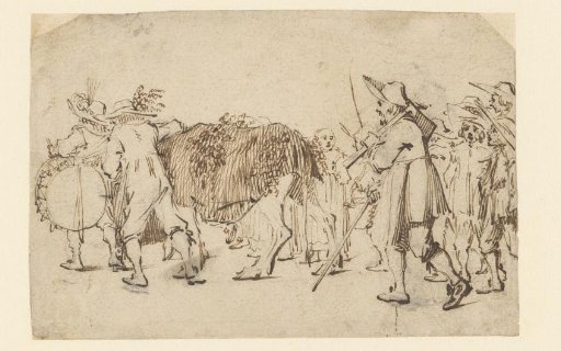 Procession with a decorated ox