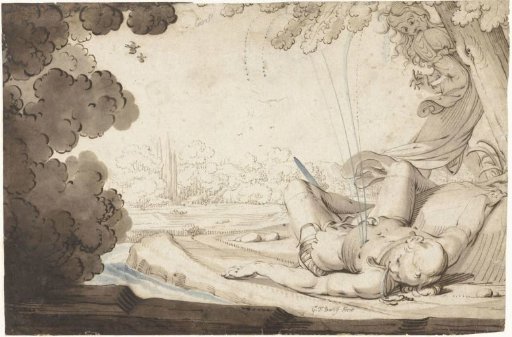 Thisbe discovers the dead Pyramus