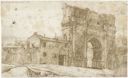 North side of the Arch of Constantine, Rome