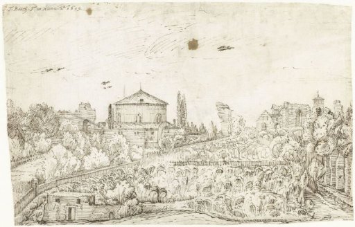 View of San Stefano Rotondo, Rome, from the north