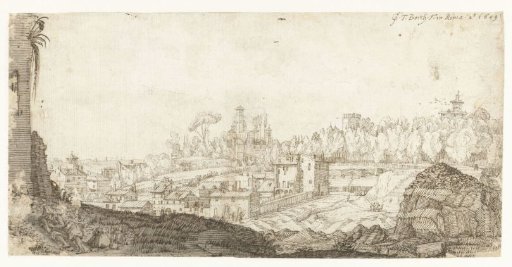 View of the Pincio from the Southeast, Rome