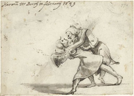 Jacob wrestling with the angel