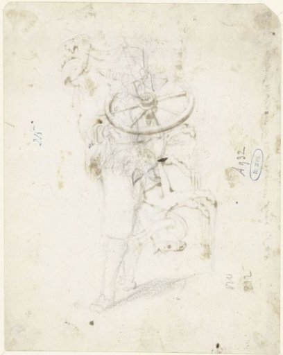 Standing boy, in profile