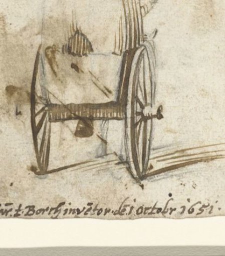 Covered wagon, seen from behind