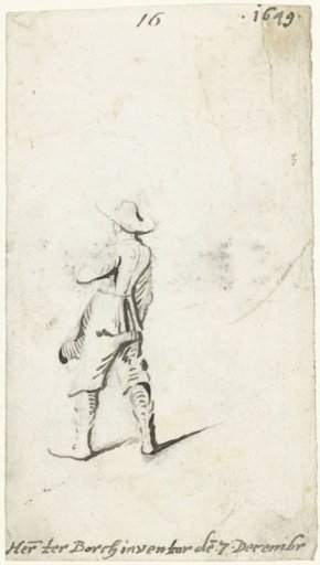 Walking man, from behind