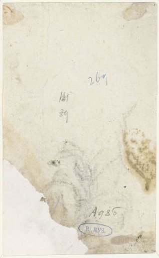 Horseman on horseback in a landscape