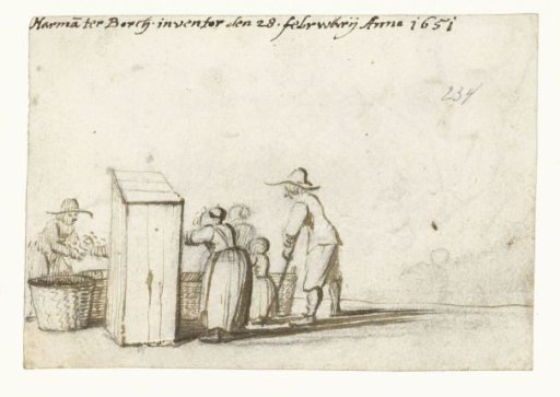 Vegetable Market, from Behind
