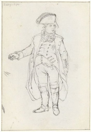 Study for the departure of William V to England, 18 January 1795