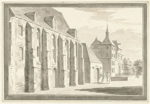 View of the church and the house at Ootmarsum