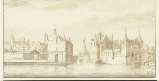 View of the Ketel Gate and the Rotterdam Gate at Delft