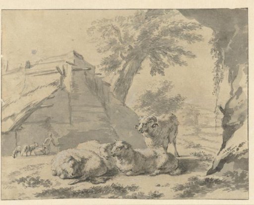 Landscape with sheep