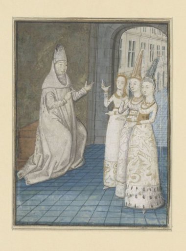 Boccaccio receives three women