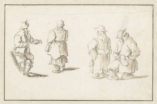 Two standing couples