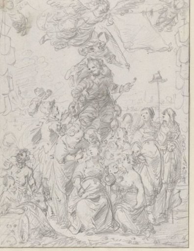 Frontispiece Design Sketch for Frederick Hendrick van Nassauw