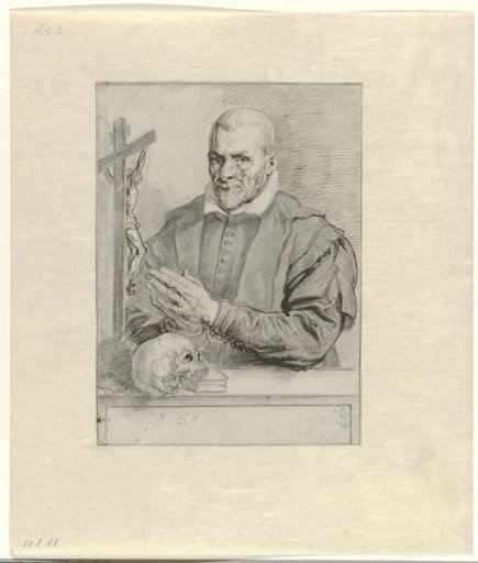 Portrait of Nicolaas Wigger, priest at Haarlem