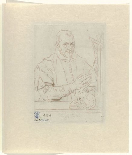 Portrait of Nicolaas Wigger, priest at Haarlem