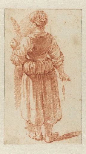 Spinning woman, standing