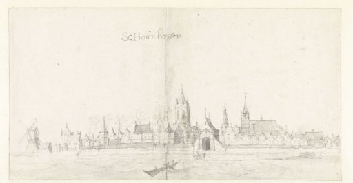 View of Schoonhoven from the Lek