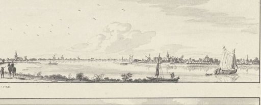 View over the Lek towards the villages of Lopik, Jaarsveld, Tienhoven, Ameide and the House Herlaer
