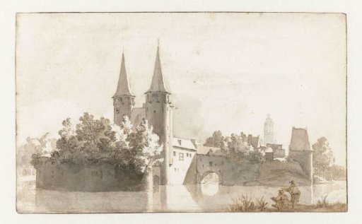 View of the Oostpoort in Delft
