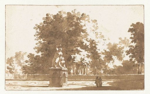 A Sculpture Group in the Garden of Honselaarsdijk Castle