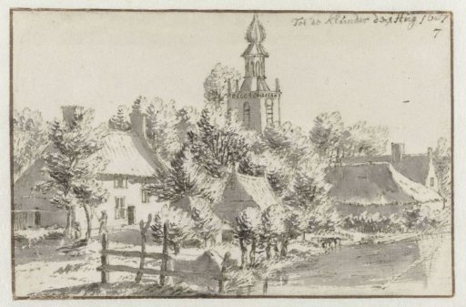 View of the Village of Klundert, Noord-Brabant