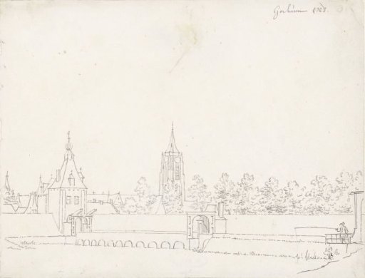 Gate and city walls of Gorinchem
