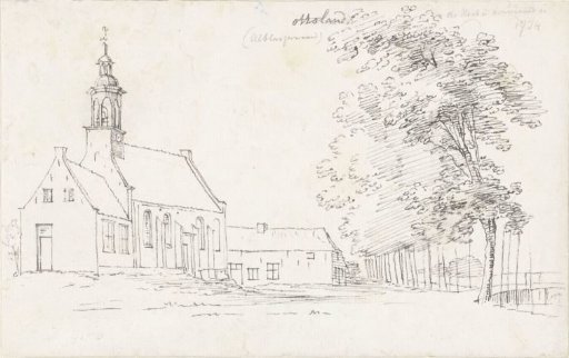 The village of Ottoland in the Alblasserwaard