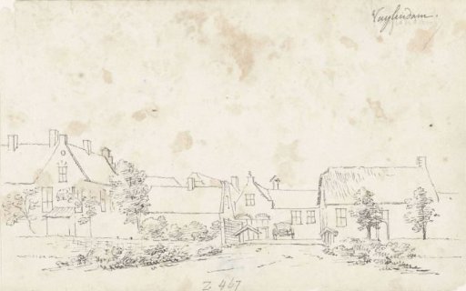 The village of Vuilendam near Molenaarsgraaf in the Alblasserwaard