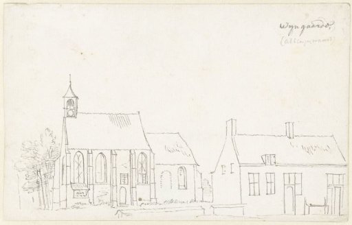 Church in the village of Wijngaarden, Alblasserwaard